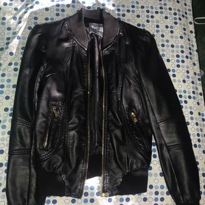 Black Charlotte Russe leather jacket